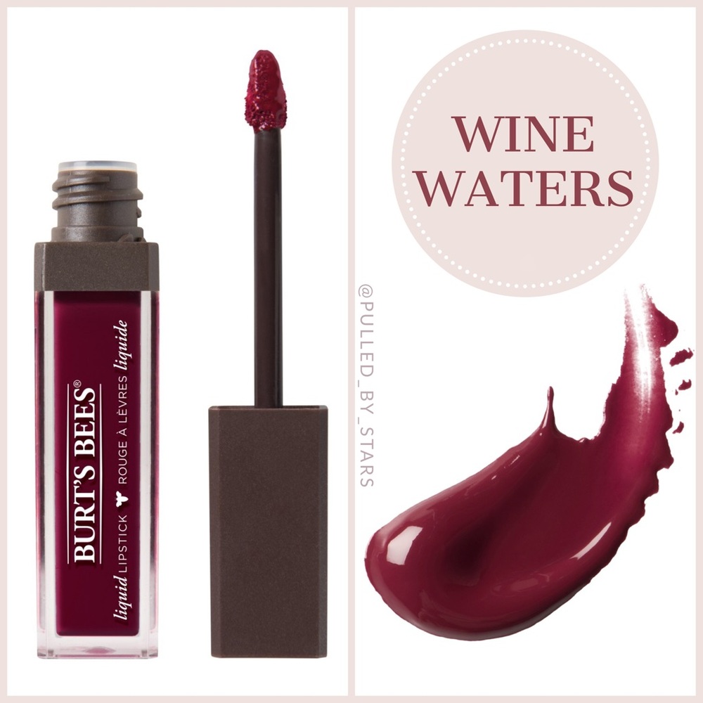 BURT'S BEES 100% Natural Moisturizing Liquid Lipstick - Wine Waters - NWT!